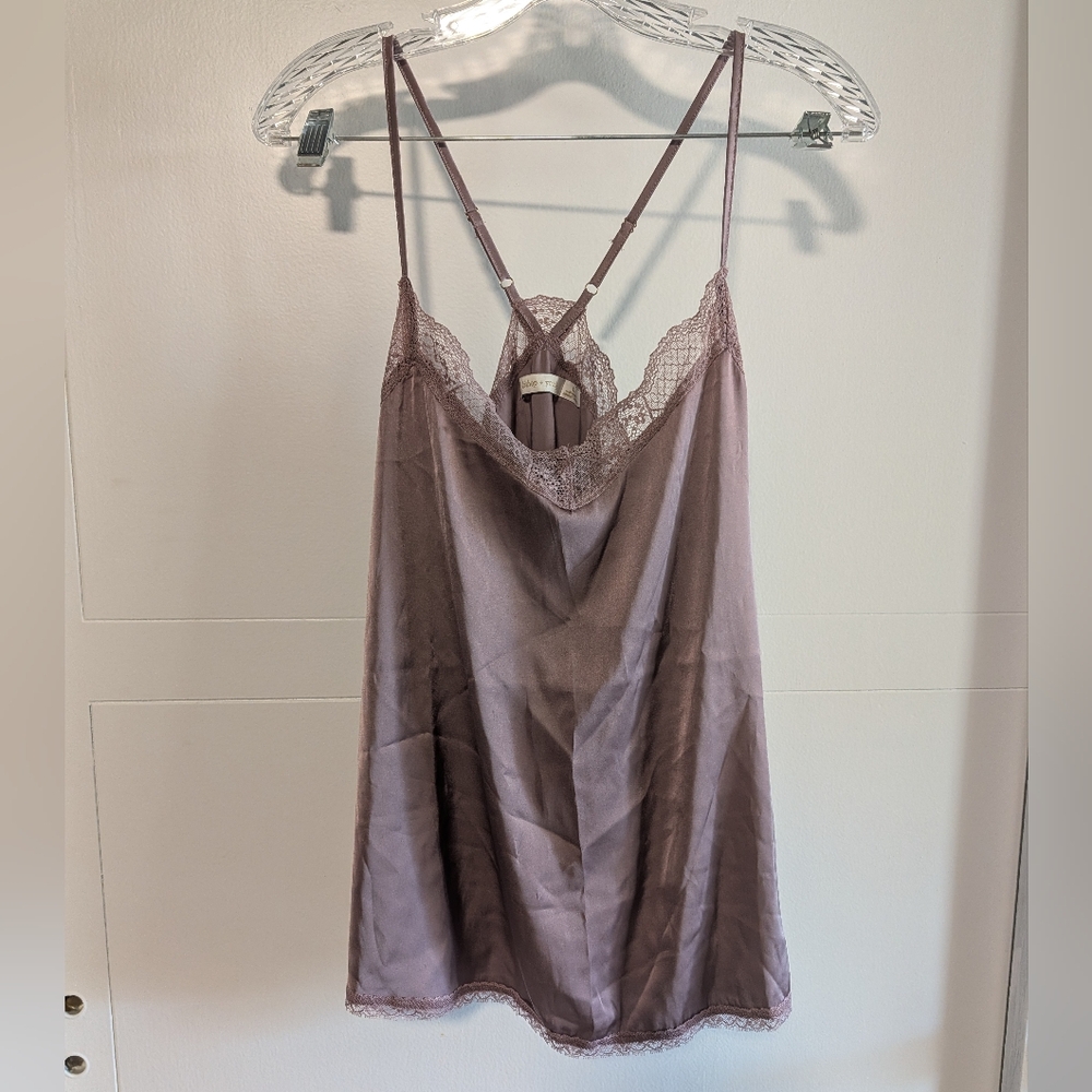 bishop + young Dusty Purple Lace Chemise